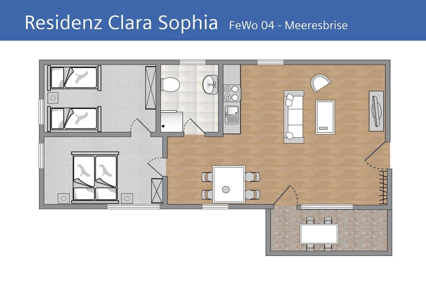 Meeresbrise In Der Residenz Clara Sophia Apartment